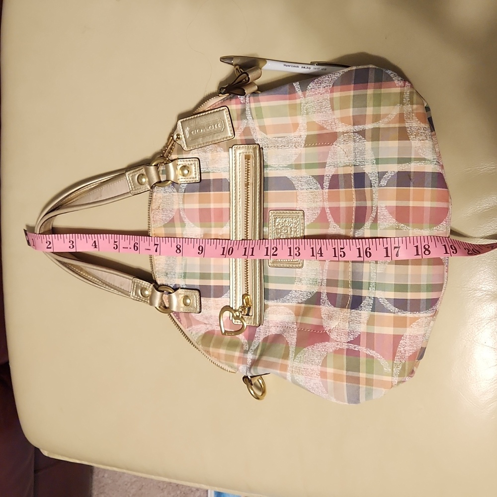Coach plaid purse ๐ - Picture 7 of 11